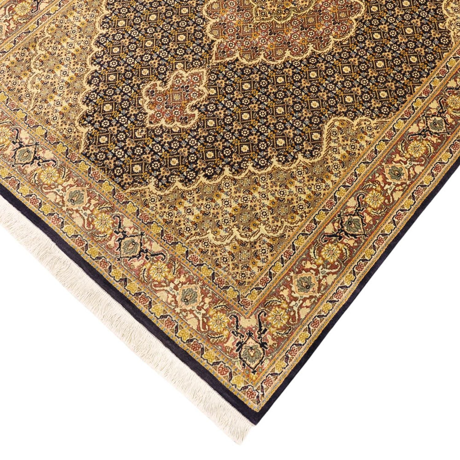 Alfombra Persa - Tabriz - Real - 148 x 100 cm - azul oscuro