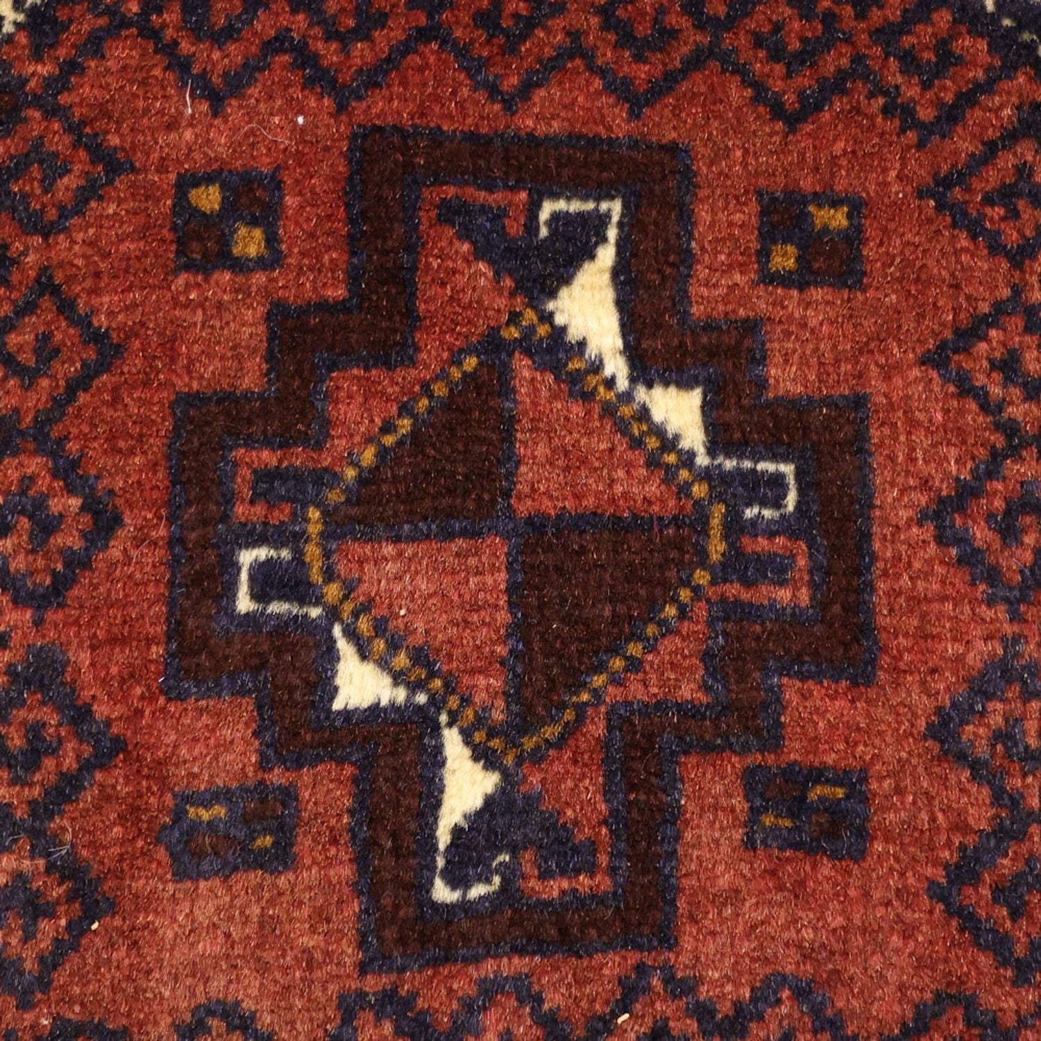 Alfombra de pasillo Alfombra Belutsch - 198 x 98 cm - rojo oscuro