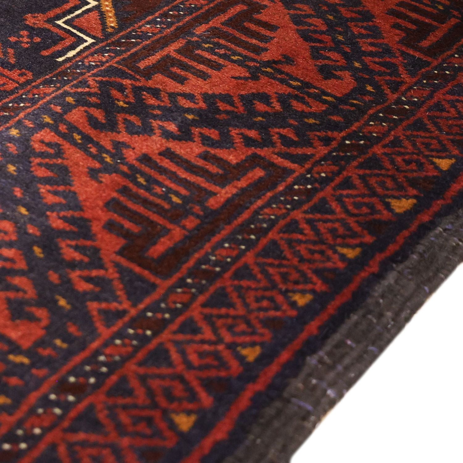 Alfombra de pasillo Alfombra Belutsch - 198 x 98 cm - rojo oscuro