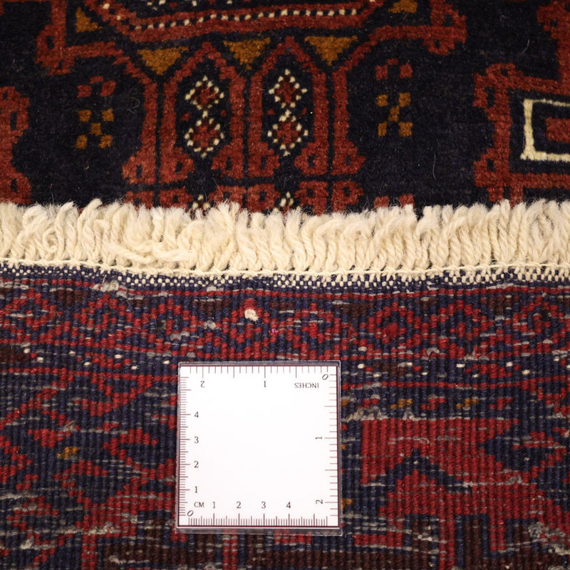 Alfombra de pasillo Alfombra Belutsch - 198 x 98 cm - rojo oscuro