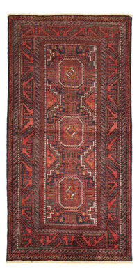 Alfombra de pasillo Alfombra Belutsch - 194 x 98 cm - rojo oscuro