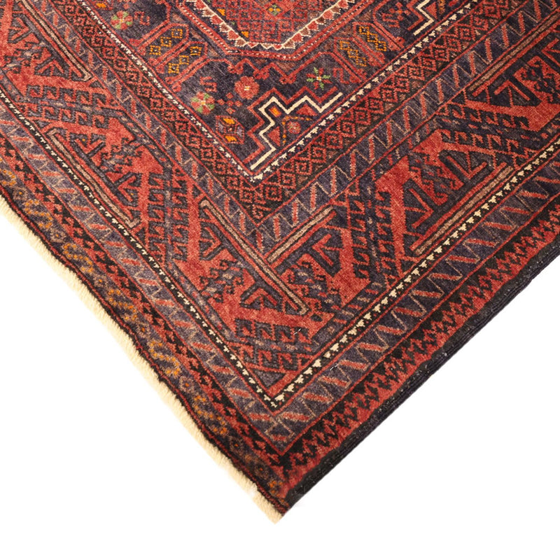 Alfombra de pasillo Alfombra Belutsch - 194 x 98 cm - rojo oscuro