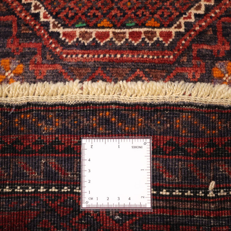 Alfombra de pasillo Alfombra Belutsch - 194 x 98 cm - rojo oscuro