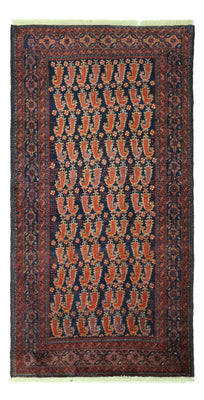 Alfombra de pasillo Alfombra Belutsch - 194 x 100 cm - rojo oscuro