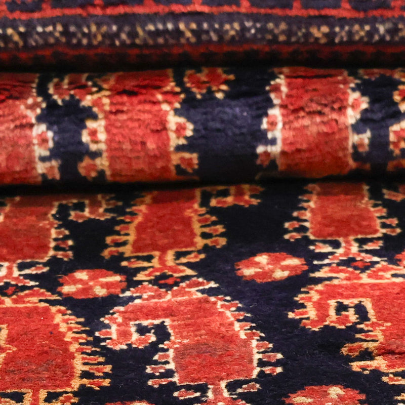 Alfombra de pasillo Alfombra Belutsch - 194 x 100 cm - rojo oscuro