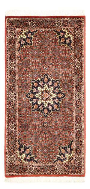 Alfombra persa - Bidjar - 137 x 69 cm - óxido