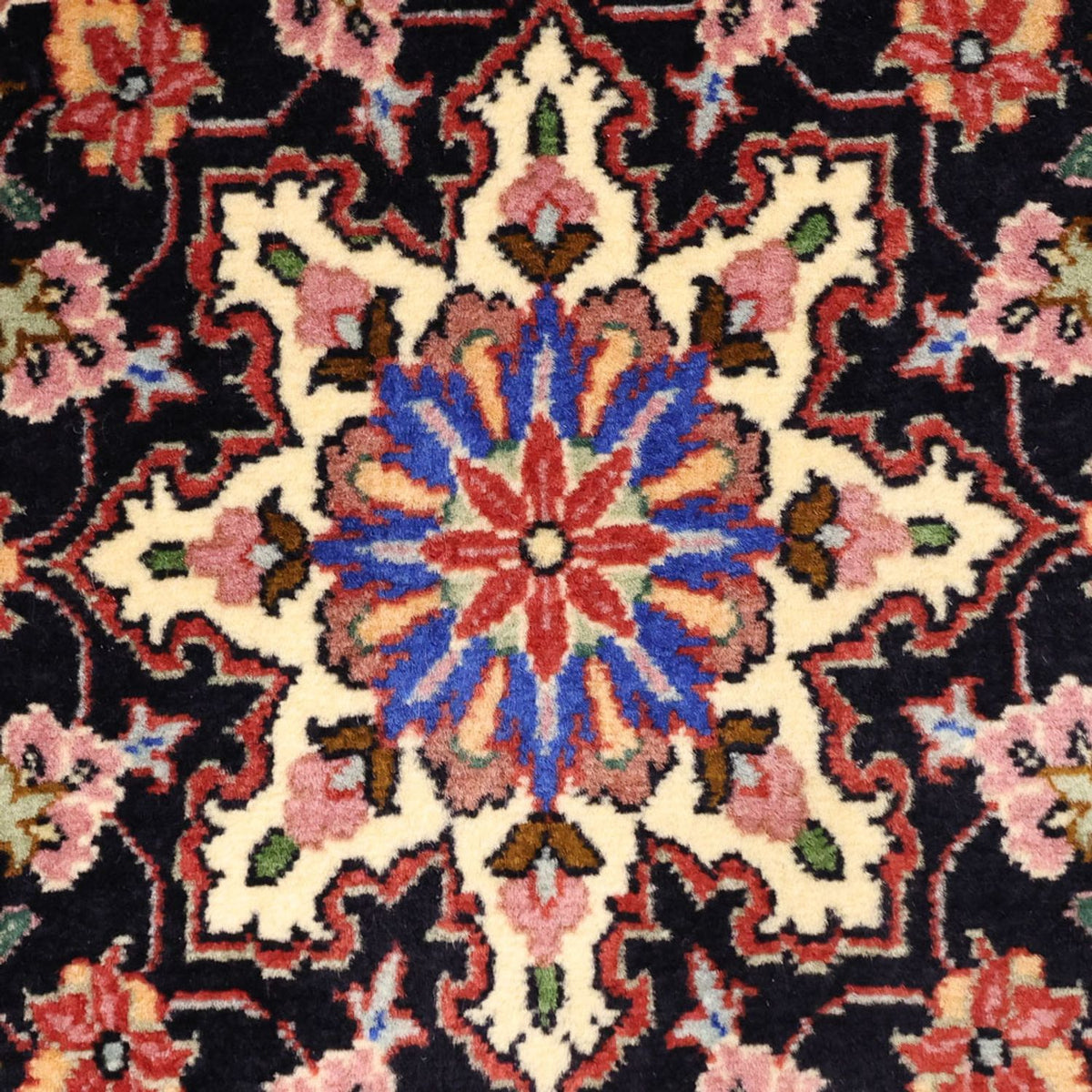Alfombra persa - Bidjar - 144 x 73 cm - rojo oscuro