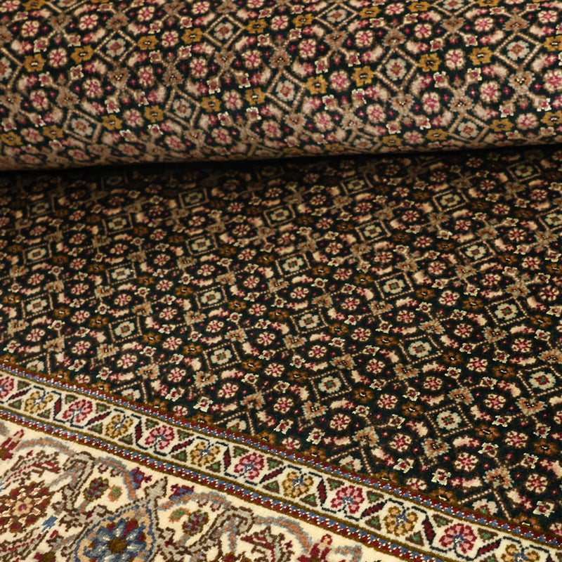 Alfombra Persa - Tabriz - Real - 144 x 106 cm - verde oliva