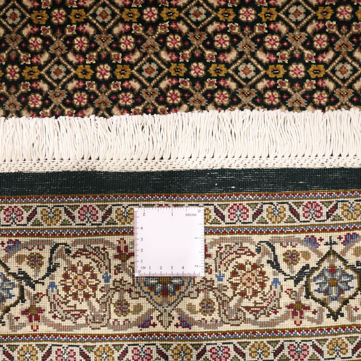 Alfombra Persa - Tabriz - Real - 144 x 106 cm - verde oliva