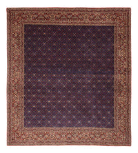 Alfombra persa - Bidjar - Real - 286 x 255 cm - azul oscuro