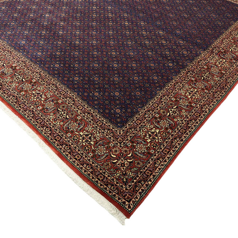 Alfombra persa - Bidjar - Real - 286 x 255 cm - azul oscuro