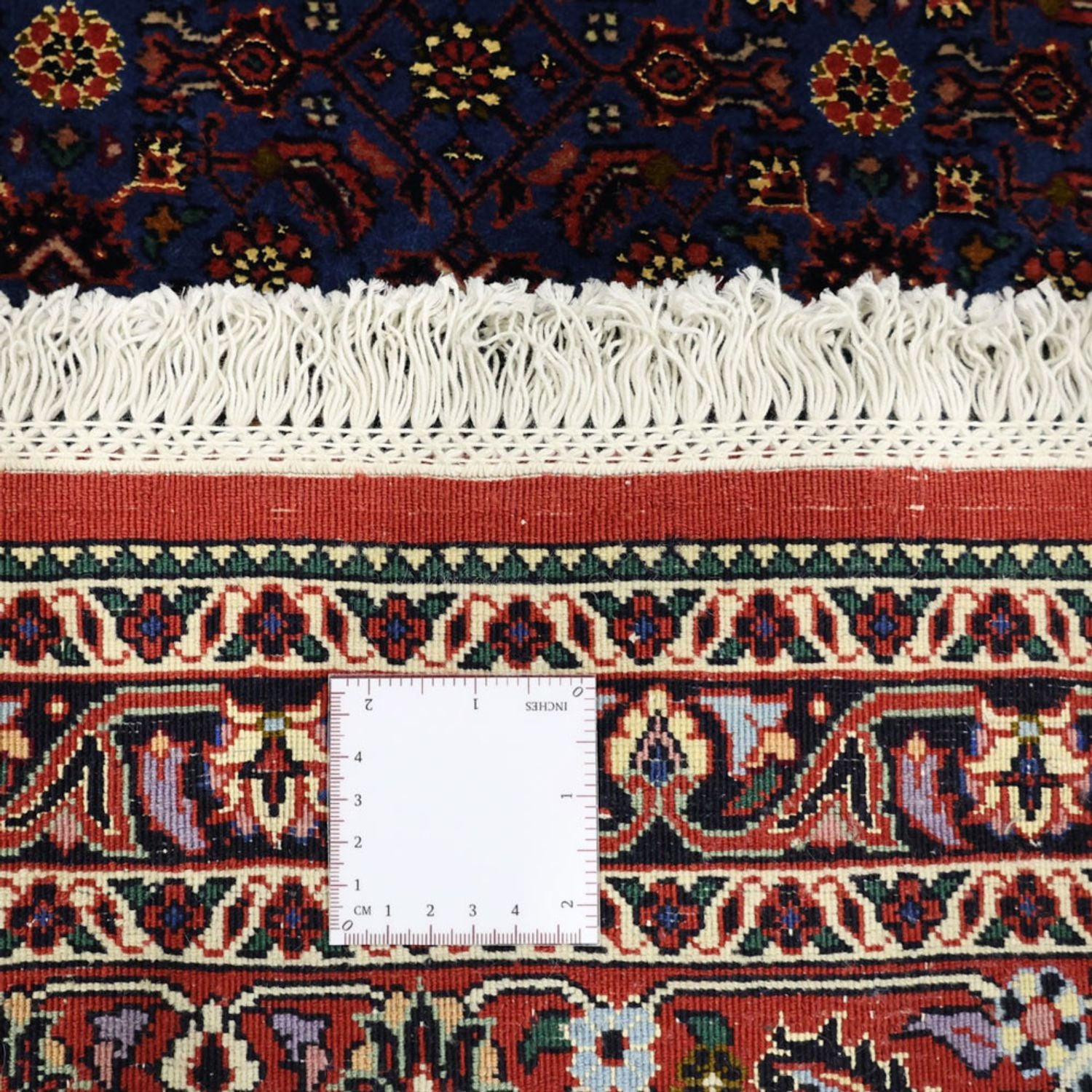 Alfombra persa - Bidjar - Real - 286 x 255 cm - azul oscuro