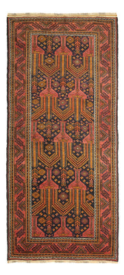 Alfombra de pasillo Alfombra Belutsch - 249 x 113 cm - azul oscuro