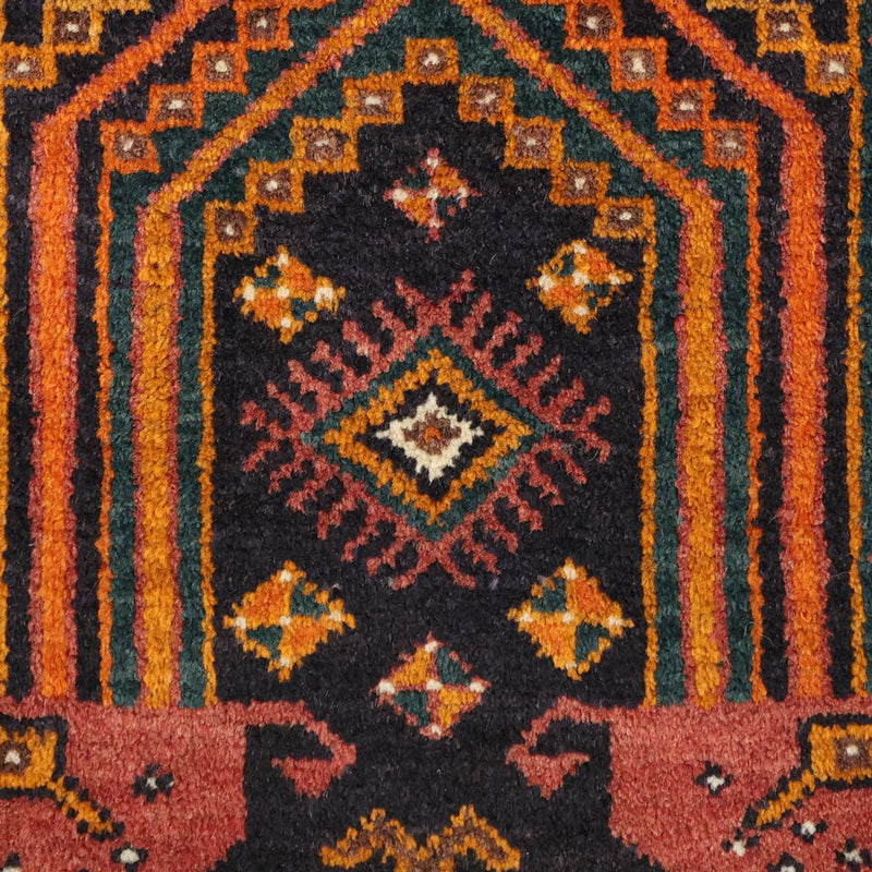Alfombra de pasillo Alfombra Belutsch - 249 x 113 cm - azul oscuro