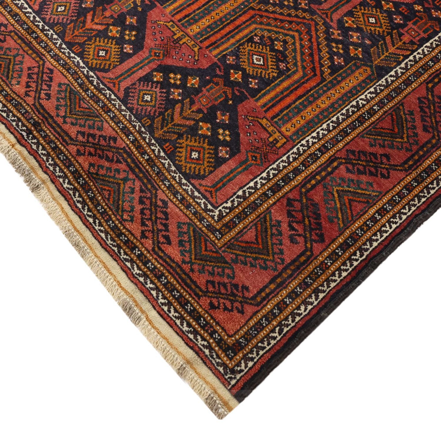 Alfombra de pasillo Alfombra Belutsch - 249 x 113 cm - azul oscuro