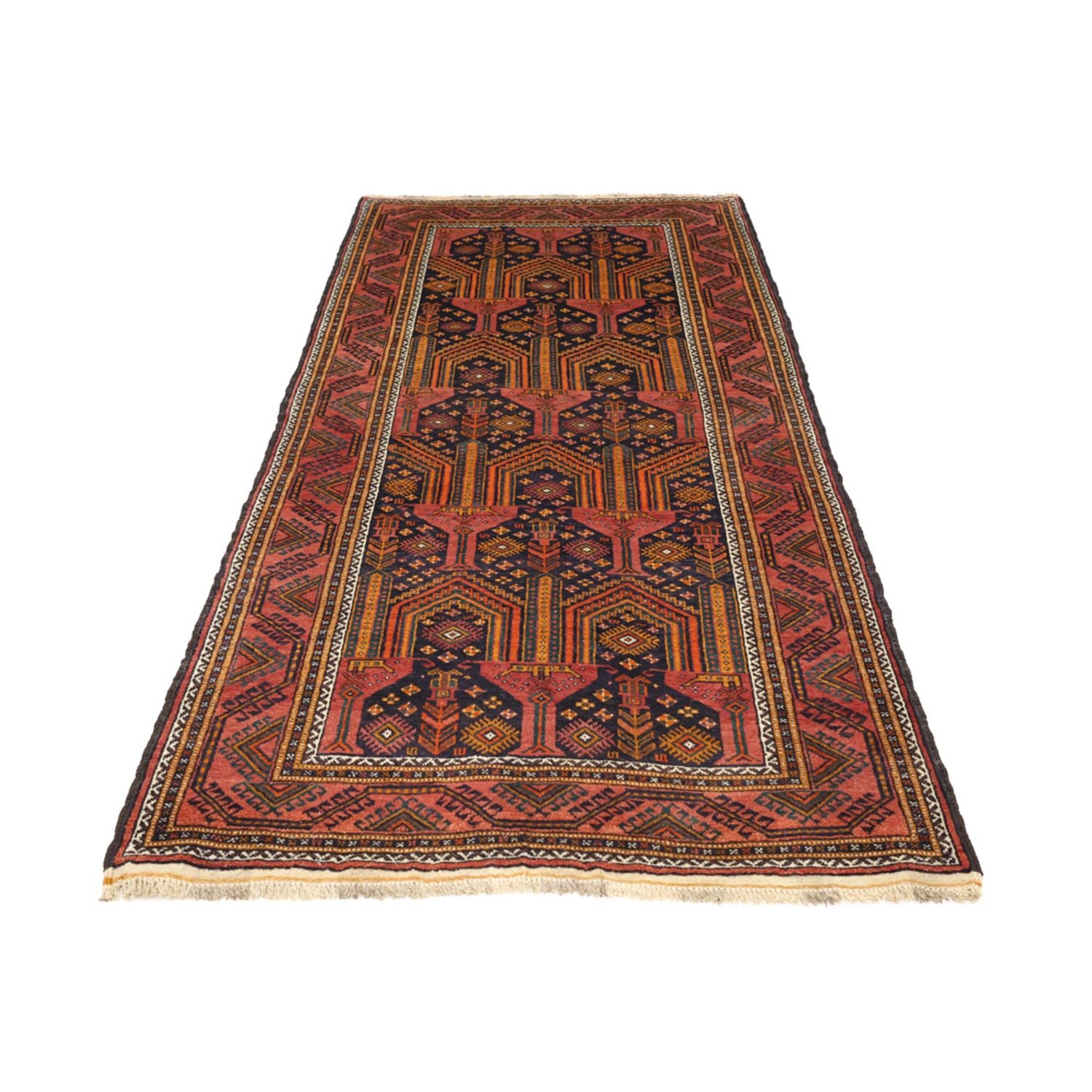 Alfombra de pasillo Alfombra Belutsch - 249 x 113 cm - azul oscuro