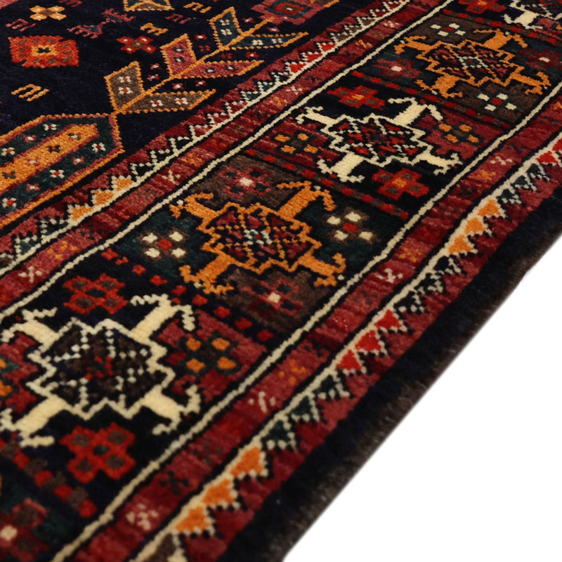 Alfombra de pasillo Alfombra Belutsch - 251 x 128 cm - rojo oscuro