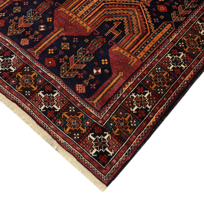 Alfombra de pasillo Alfombra Belutsch - 251 x 128 cm - rojo oscuro