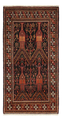 Alfombra Belutsch - 219 x 119 cm - rojo oscuro