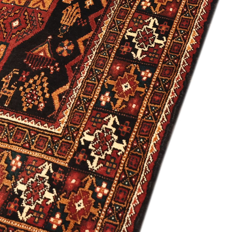 Alfombra Belutsch - 219 x 119 cm - rojo oscuro