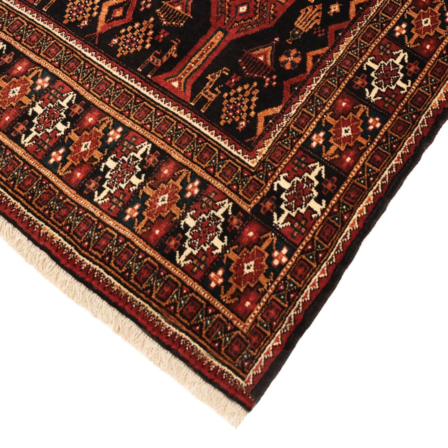 Alfombra Belutsch - 219 x 119 cm - rojo oscuro