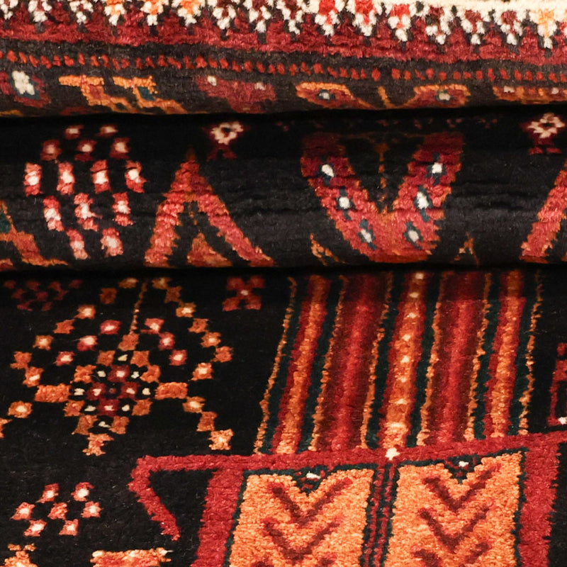 Alfombra Belutsch - 219 x 119 cm - rojo oscuro