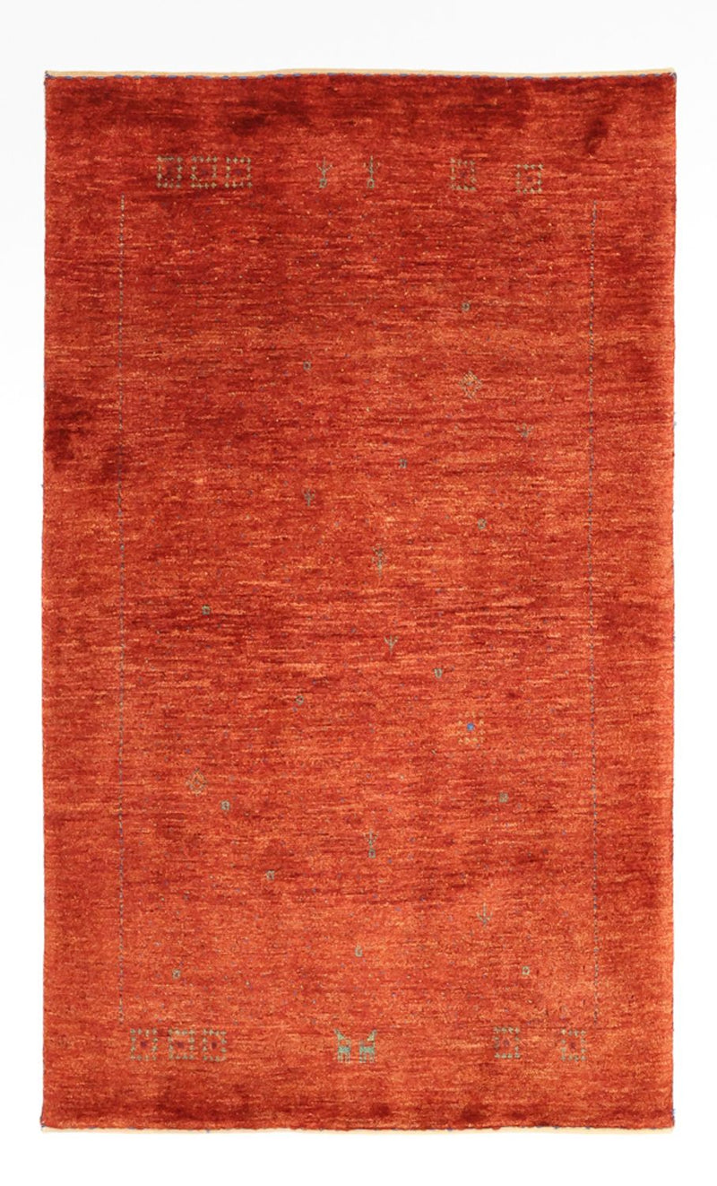 Alfombra Gabbeh - Persa Kashkuli - 127 x 78 cm - naranja