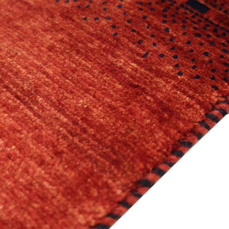 Alfombra Gabbeh - Persa Kashkuli - 119 x 96 cm - rojo oscuro