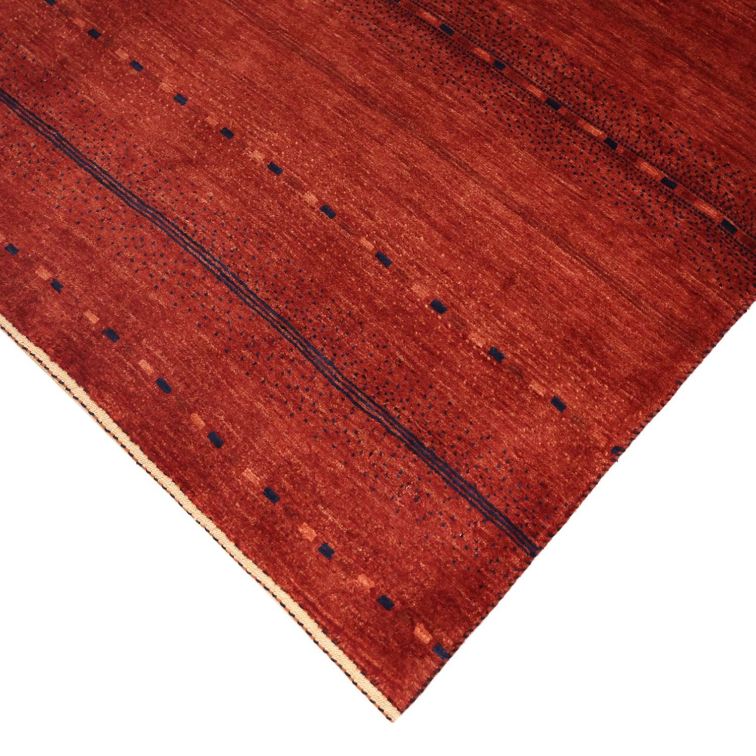 Alfombra Gabbeh - Persa Kashkuli - 119 x 96 cm - rojo oscuro