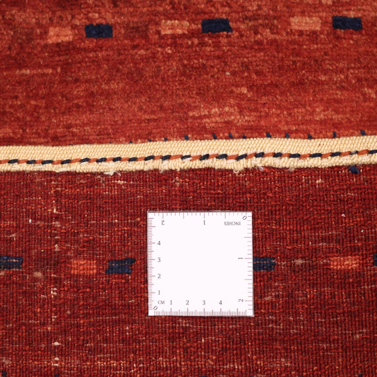 Alfombra Gabbeh - Persa Kashkuli - 119 x 96 cm - rojo oscuro