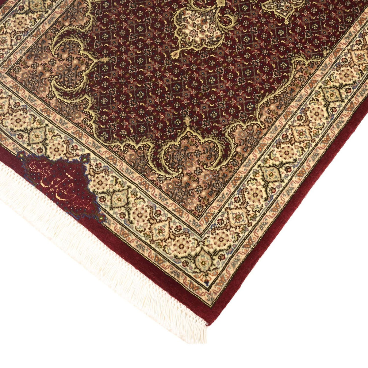 Alfombra Persa - Tabriz - Real - Real - 111 x 57 cm - beige oscuro