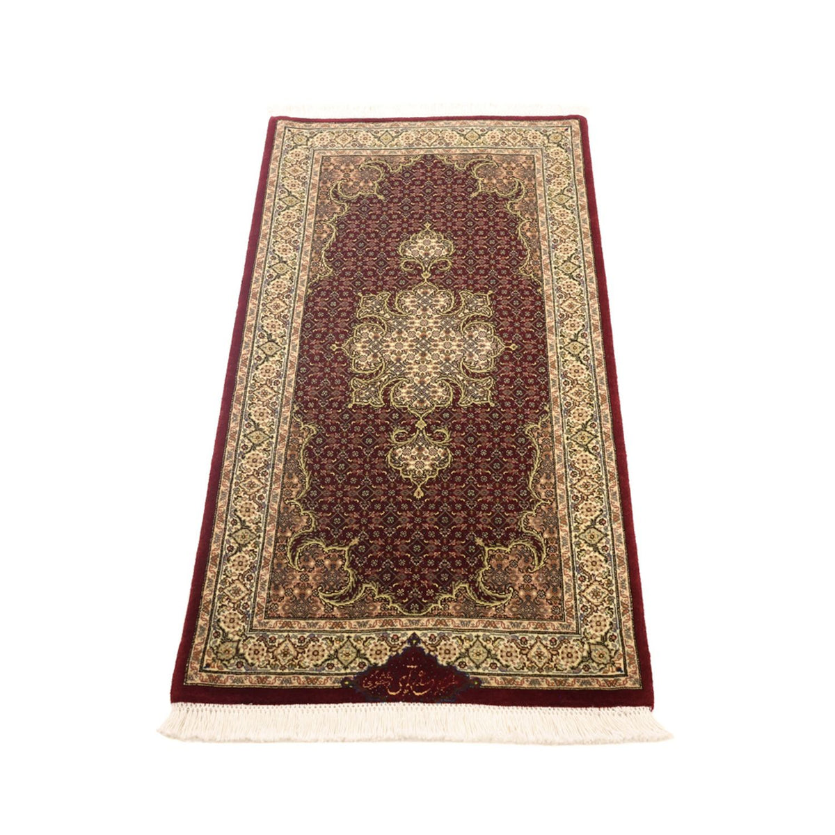 Alfombra Persa - Tabriz - Real - Real - 111 x 57 cm - beige oscuro
