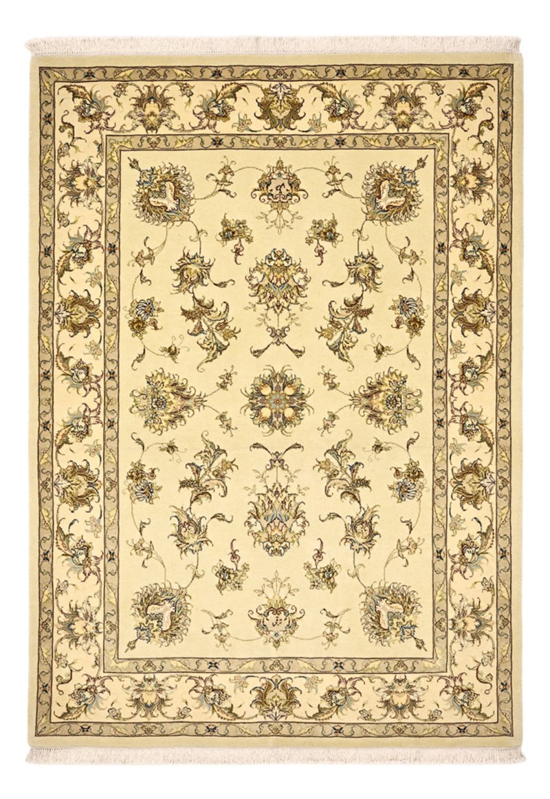 Alfombra persa - Tabriz - Real - 203 x 145 cm - beige
