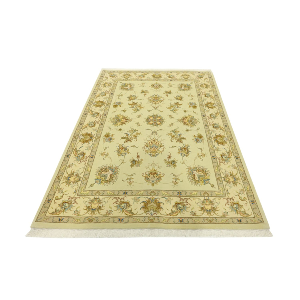 Alfombra persa - Tabriz - Real - 203 x 145 cm - beige