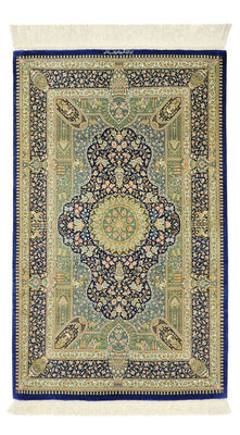 Alfombra persa - Ghom - Real - 126 x 76 cm - multicolor