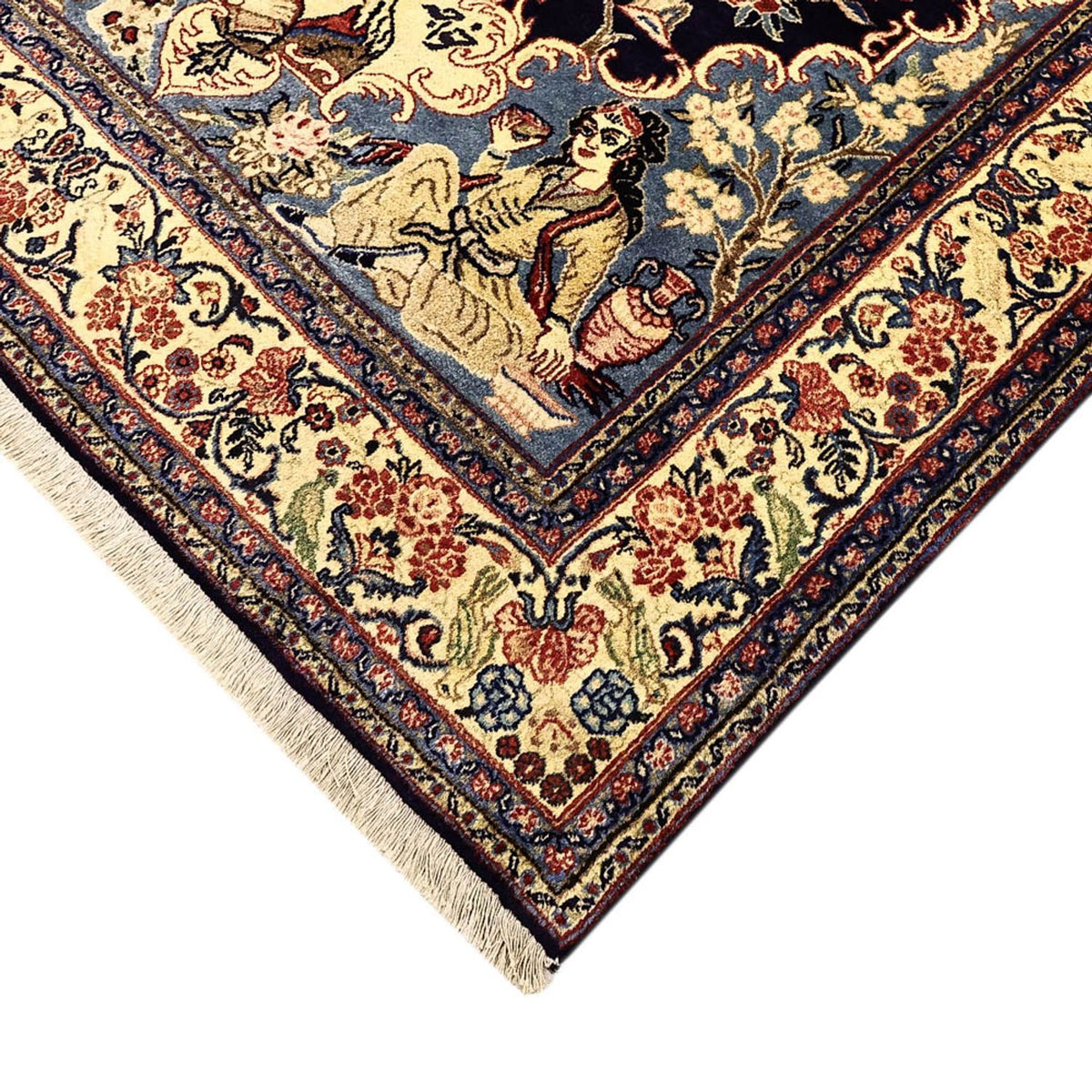 Alfombra persa - Tabriz - 197 x 136 cm - multicolor