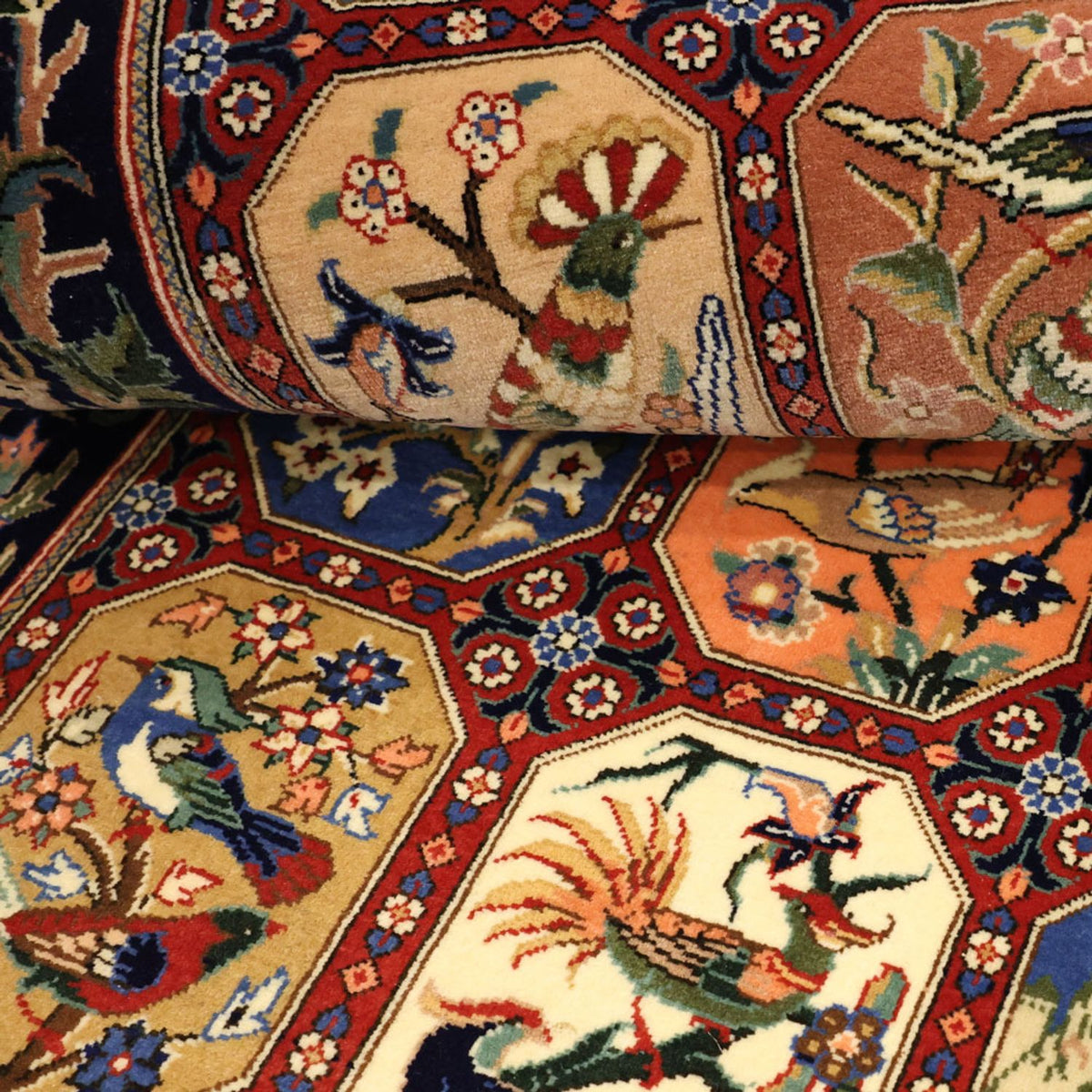 Alfombra Persa - Ghom - Royal - 114 x 56 cm - multicolor