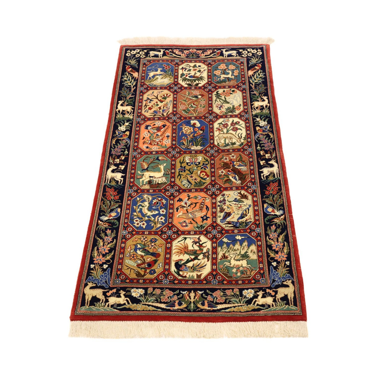 Alfombra Persa - Ghom - Royal - 114 x 56 cm - multicolor