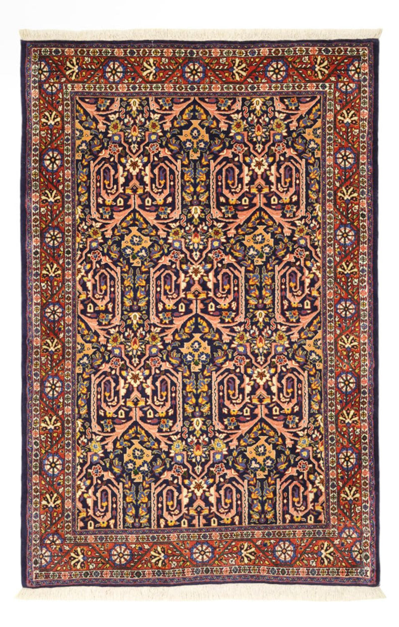 Alfombra persa - Clásica - 158 x 104 cm - rojo oscuro