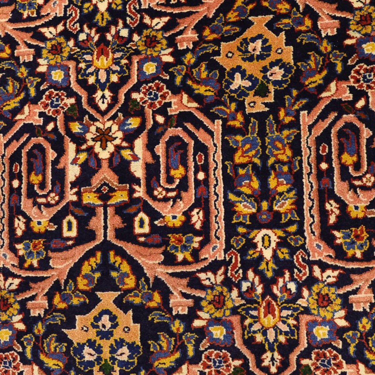 Alfombra persa - Clásica - 158 x 104 cm - rojo oscuro