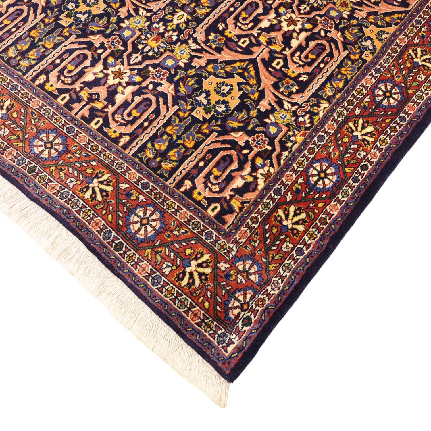 Alfombra persa - Clásica - 158 x 104 cm - rojo oscuro