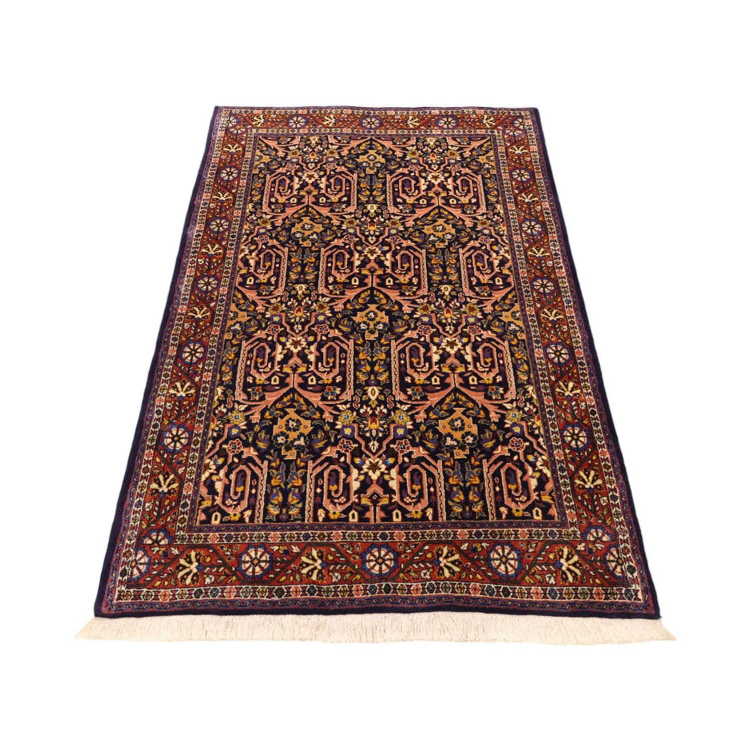 Alfombra persa - Clásica - 158 x 104 cm - rojo oscuro