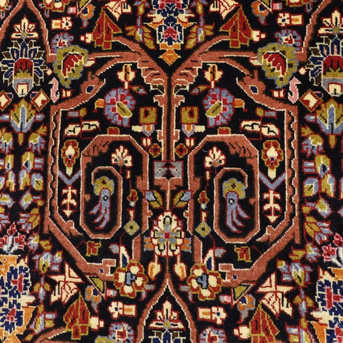 Alfombra persa - Clásica - 147 x 103 cm - rojo oscuro