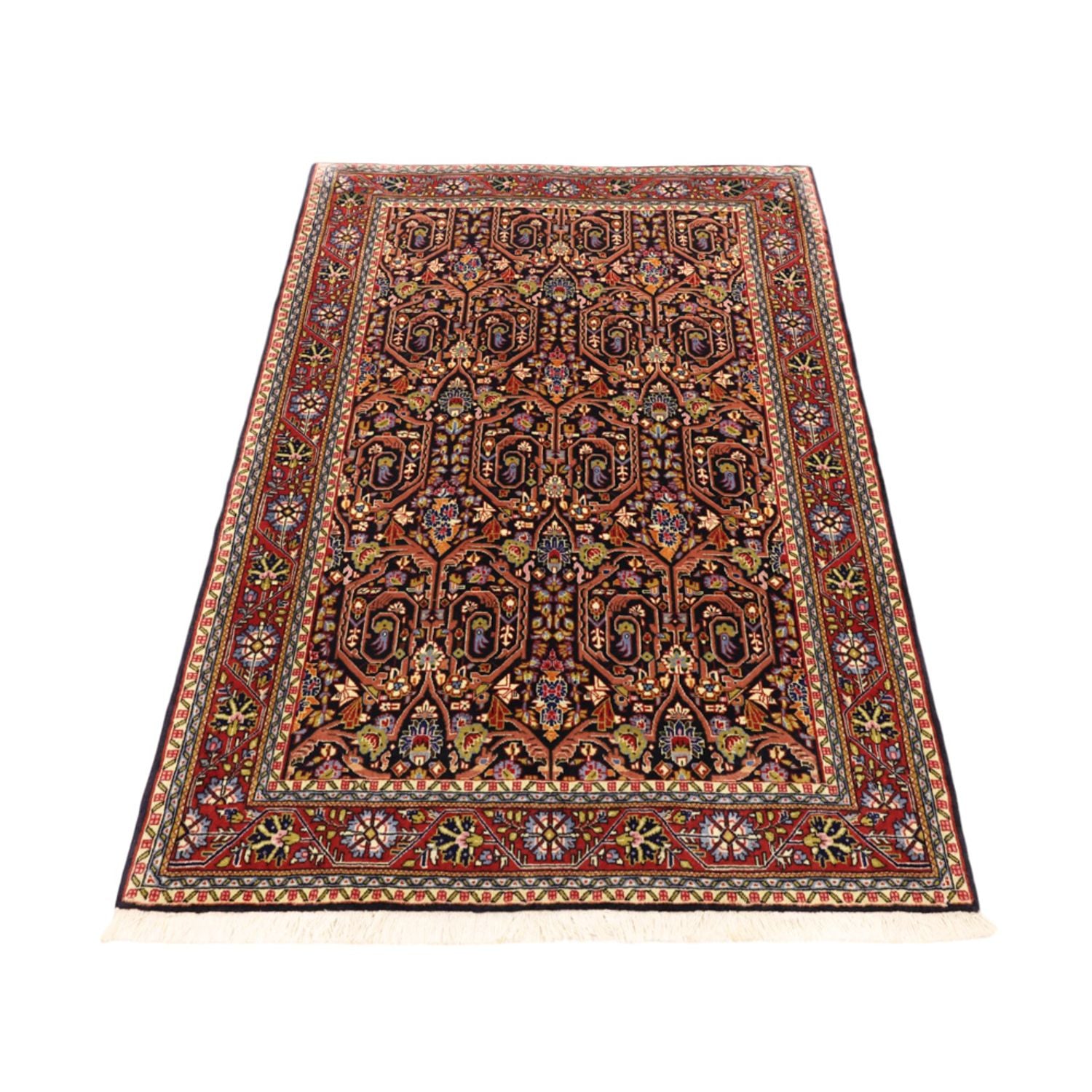 Alfombra persa - Clásica - 147 x 103 cm - rojo oscuro