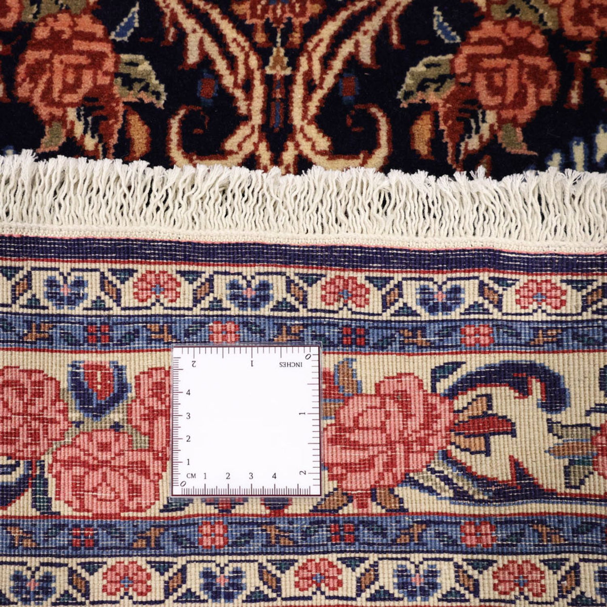 Alfombra persa - Bidjar - Real - 161 x 113 cm - azul oscuro