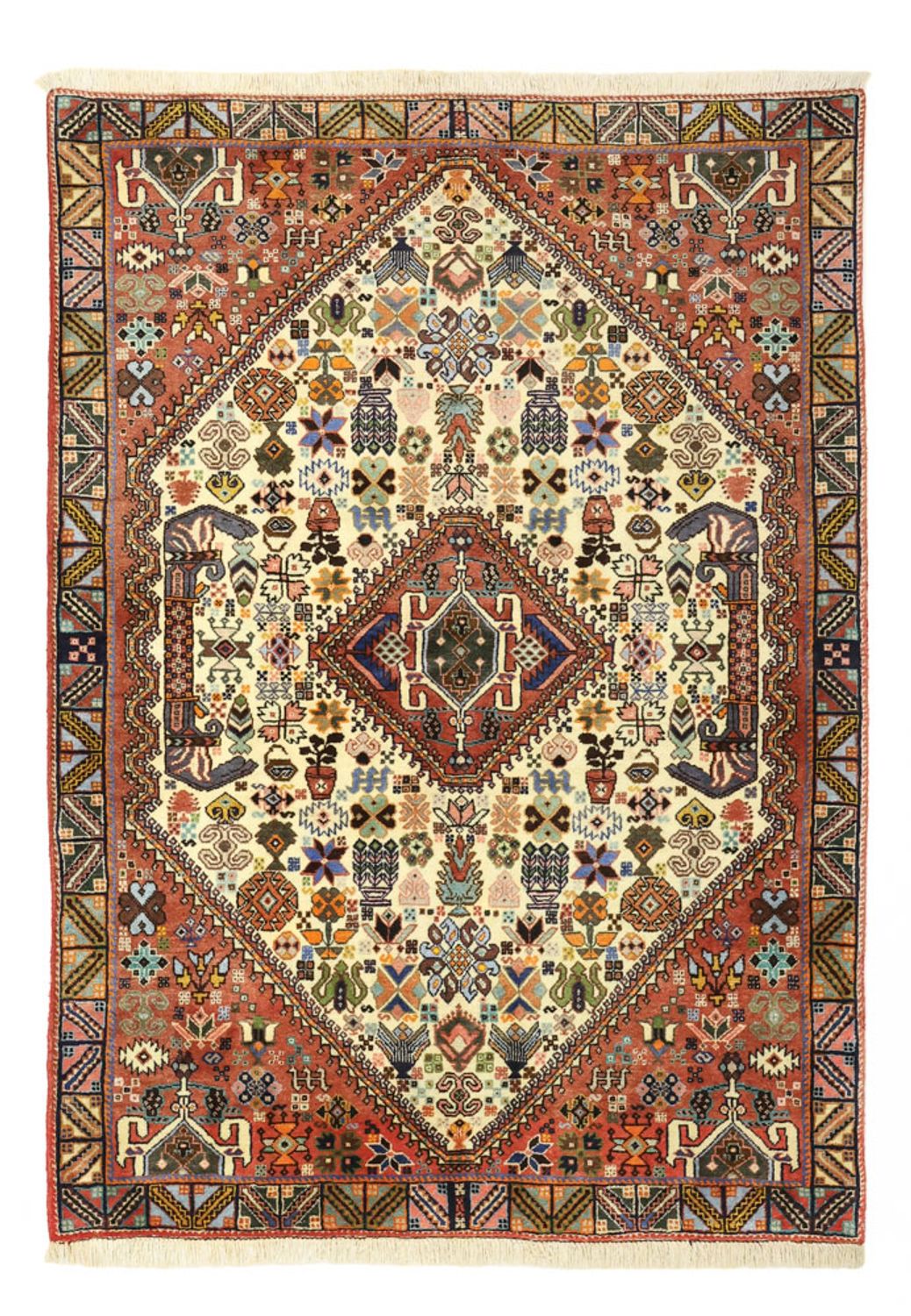 Alfombra persa - Nómada - 147 x 102 cm - multicolor