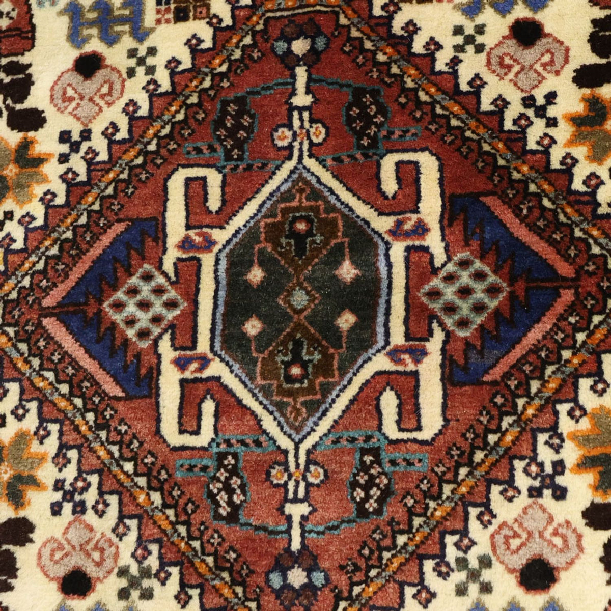 Alfombra persa - Nómada - 147 x 102 cm - multicolor