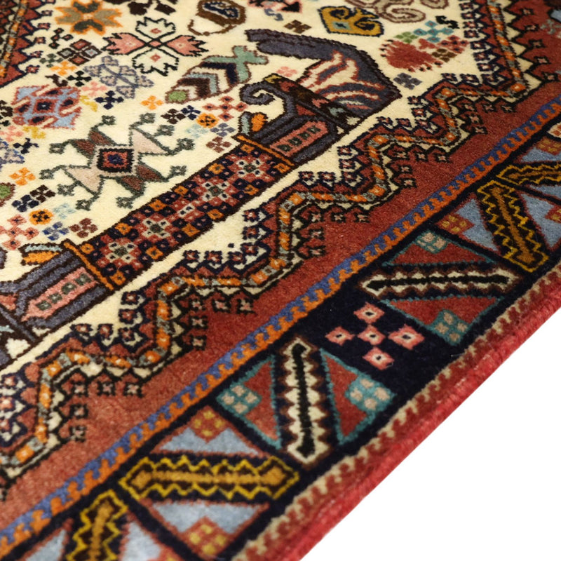 Alfombra persa - Nómada - 147 x 102 cm - multicolor