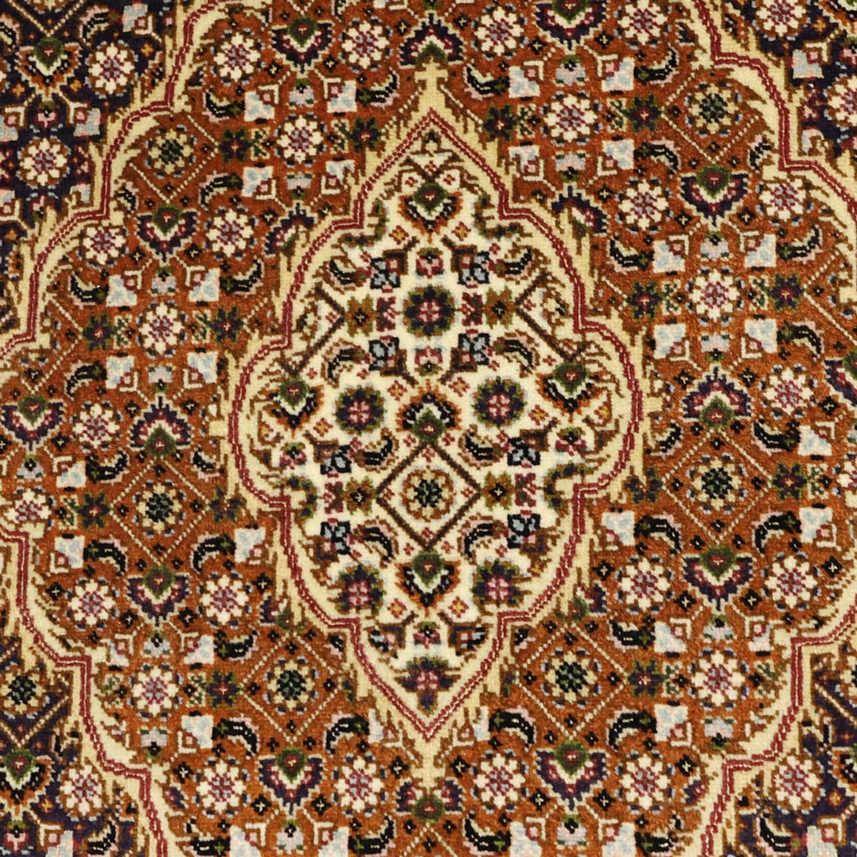 Alfombra Persa - Tabriz - Real - 152 x 104 cm - beige oscuro