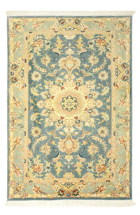 Alfombra Persa - Tabriz - Real - 118 x 81 cm - azul claro